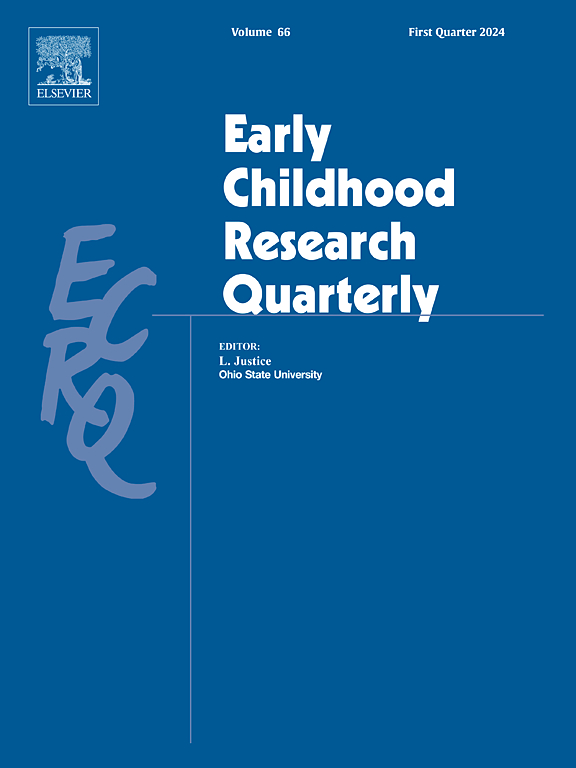 Go to journal home page - Early Childhood Research Quarterly